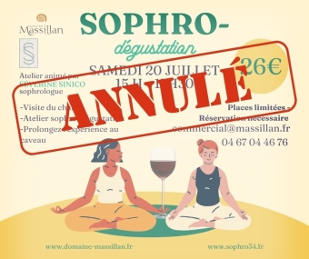 Atelier de sophro-dégustation annulé